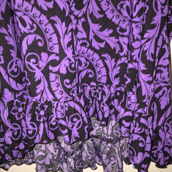 Purple/ black ladies sleeveless camisole top - Picture 5 of 6